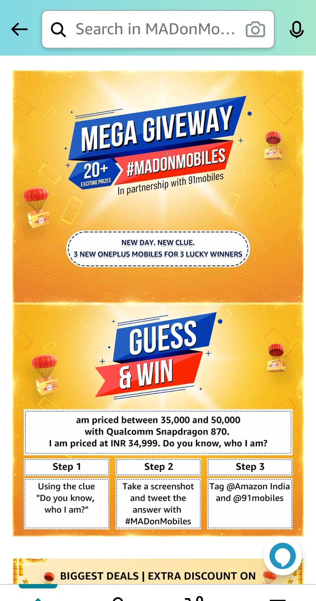 Sheetal155's tweet image. 👉OnePlus 9R
#MADonMobiles 
#AmazonMADDealsOnMobiles
@amazonIN 
@91mobiles