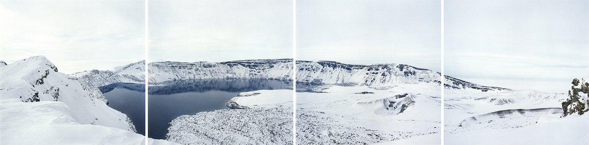 "Another Apocalypse is Possible" may be visited at Akaretler Sıraevler no.37-39 until 8 p.m. today. Image: Serkan Taycan, Nemrut Lake, 2009. #212PhotographyIstanbul #BorusanContemporaryArtCollection