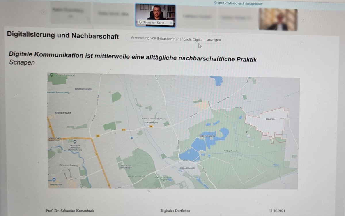 Von analogem Kontakt zu digitalem Kontakt? Oder doch andersherum? <a href="/skurtenbach/">Sebastian Kurtenbach</a> stellt Ergebnisse der zweiten Befragungswelle in Schapen beim Vernetzungstreffen des @bmel vor. Mehr Infos unter: digitales-dorfleben.de