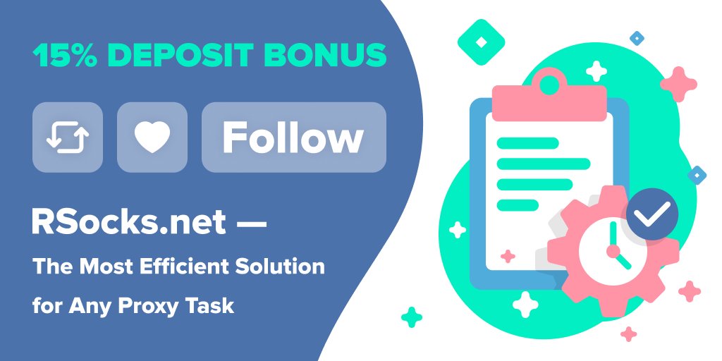 RSocksProxy's tweet image. LIKE, RT, FOLLOW — GET 15% DEPOSIT BONUS COUPON CODE in DM