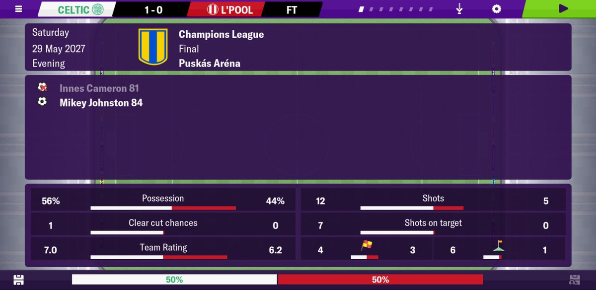 marcusfmuntzing's tweet photo. Hey @mikeyjohnston10 👋🏼 I just want to let you know that in 2027 you'll score the winning goal when @CelticFC wins the CL 🏆 #footballmanager #fmm20 https://t.co/sA7V34sV4a