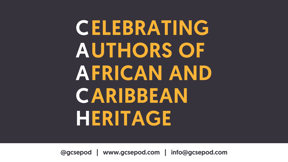 GCSEPod's tweet photo. Celebrating British & Irish Authors of African & Caribbean Heritage: a thread 🧵
We'll be regularly spotlighting our #CAACH authors here, from poets, journalists & playwrights, to essayists, novelists & performers. Watch out for your favourites below! ⬇️
https://t.co/VsQE70qjuo https://t.co/1cHzB5zOgp