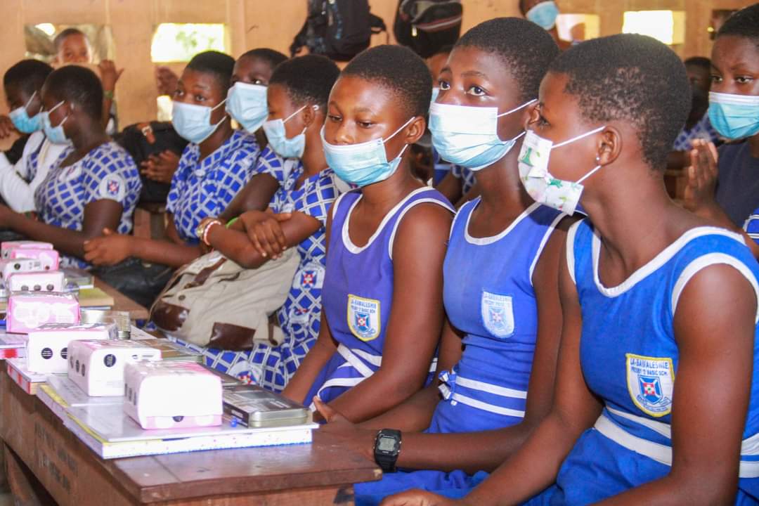 tlfghana's tweet photo. As part of the @tlfghana  Child Protection and Support Program, on October 11, 2021 partnered with the ZoDF donated Sanitary Pads, Notebooks, etc to Schools in Accra to Mark "International #DayOfTheGirlChild" themed - "A New Era For The Girl Child" #TLFGhana #DayOfTheGirl https://t.co/i7KWvW8A7F
