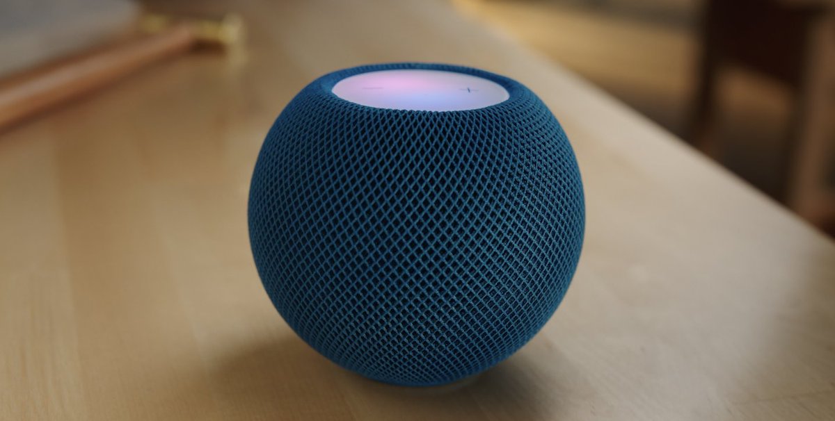 Mac4ever's tweet photo. HomePod mini disponible en couleurs ! Orange, jaune, bleu ! https://t.co/kw1OJ6YUYb