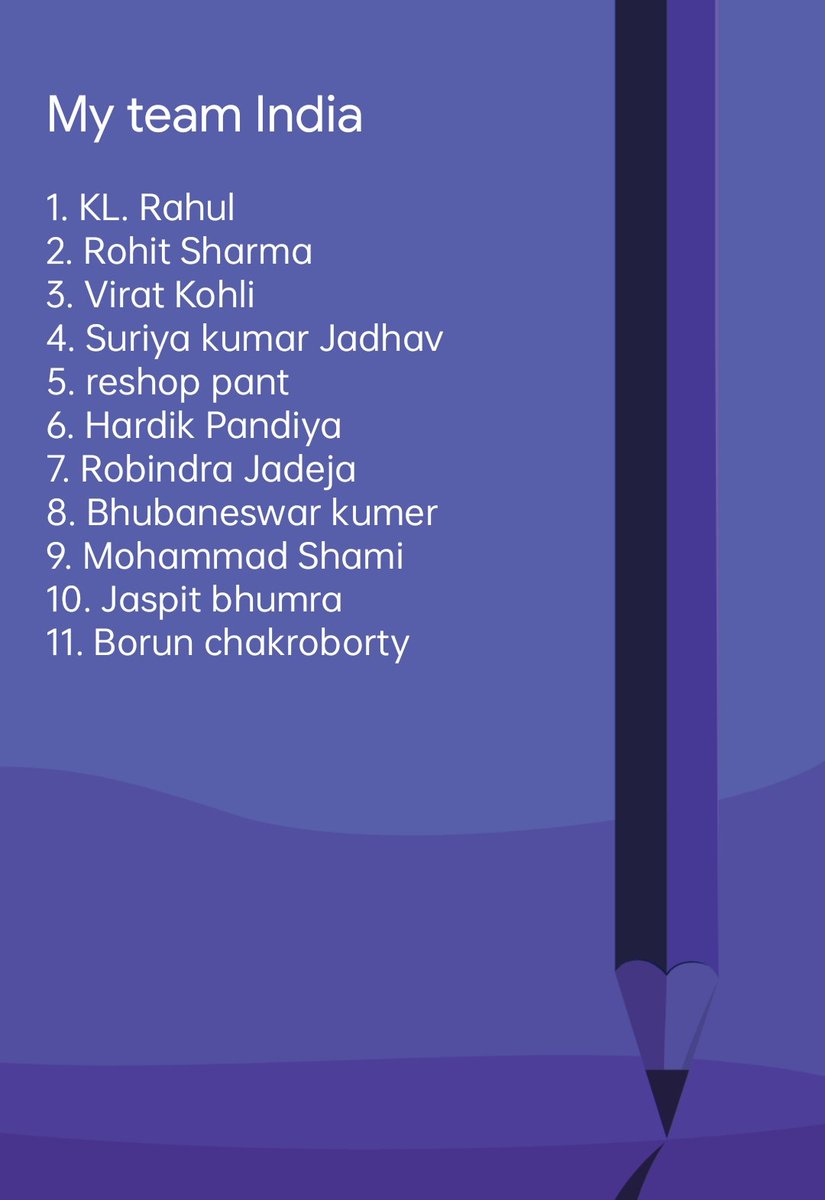 My team India for T20 worldcup.
#Cricket Team India #WorldCup #T20WorldCup2021 #BCCI T20 World Cup #IndianCricketTeam #T20WorldCup21 #starsportsindia