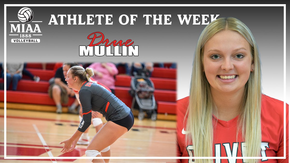 Congratulations to @OlivetCollegeVB player Drue Mullin on being selected the <a href="/MIAA1888/">#D3MIAA Sports</a> Specialist of the Week!

READ -- olivetcomets.com/sports/wvball/…

#GoCOMETS #OCNation #d3vb