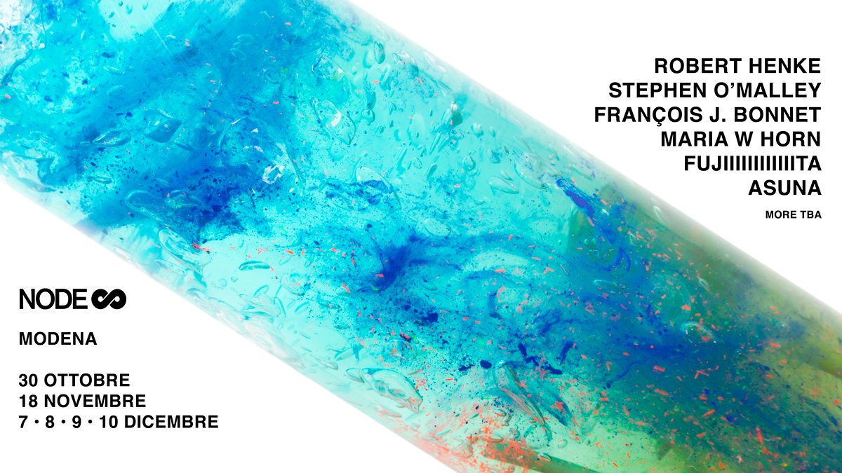 #NODE2021 torna dopo tre anni di attesa con un programma speciale per celebrare la decima edizione del festival. Abbonamenti early bird disponibili da oggi -&gt; bit.ly/node_2021 w/ <a href="/robert_henke/">Robert Henke</a> <a href="/IdeologicOrgan/">Stephen F. O'Malley</a> <a href="/kasseljaeger/">Kassel Jaeger</a> <a href="/MariawHorn/">Maria w Horn</a> <a href="/fujita_yosuke/">FUJI|||||||||||TA</a> <a href="/asuna_aotoao/">Asuna Arashi ▲ Aotoao Label</a>