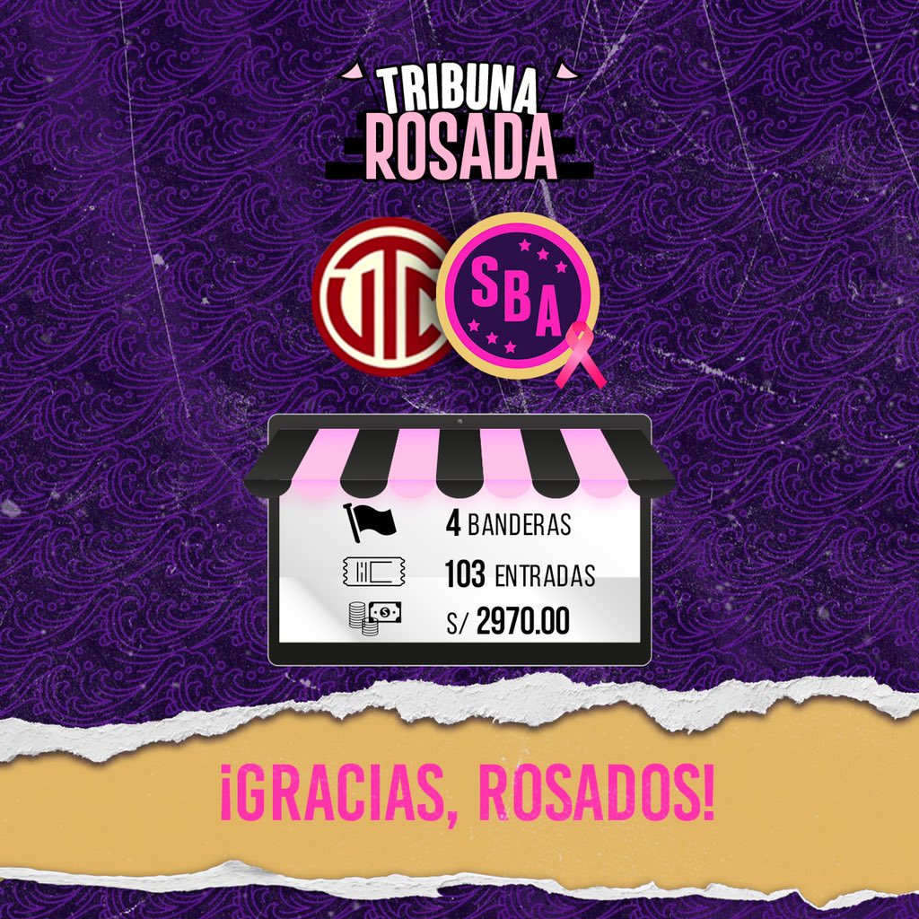 sportboys's tweet photo. 🙌¡Reporte de #TribunaVirtual!

💕Agradecemos a los hinchas y grupos que compraron entradas y banderas. Los ingresos irán en su totalidad al Club.

🔜 ¿Listos para nuestro próximo partido?

#VamosBoys | #BoysEsDeSuGente https://t.co/Cg2SWKYF8s