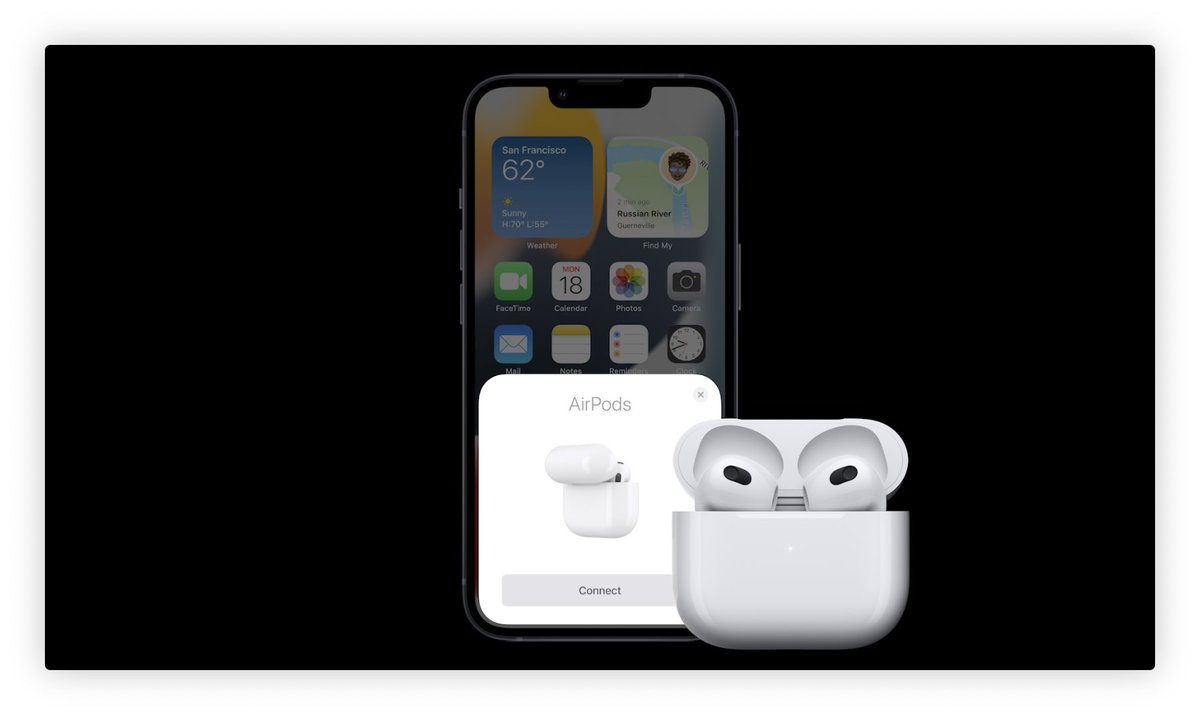 spin9's tweet photo. AirPods เจน 3 แบตอึดขึ้นกว่าเดิม ใช้ได้ 6 ชั่วโมงต่อเนื่อง และชาร์จในเคสได้ 5 ครั้ง (รวมใช้งานได้ 30 ชั่วโมง) รองรับการชาร์จไร้สาย และชาร์จผ่าน MagSafe ต่างประเทศเปิดจองวันนี้เลย ขายสัปดาห์หน้า ราคา$179 (รอติดตามวันขายของไทยอีกทีนะครับ) #AppleEvent https://t.co/j4B1c73Th5