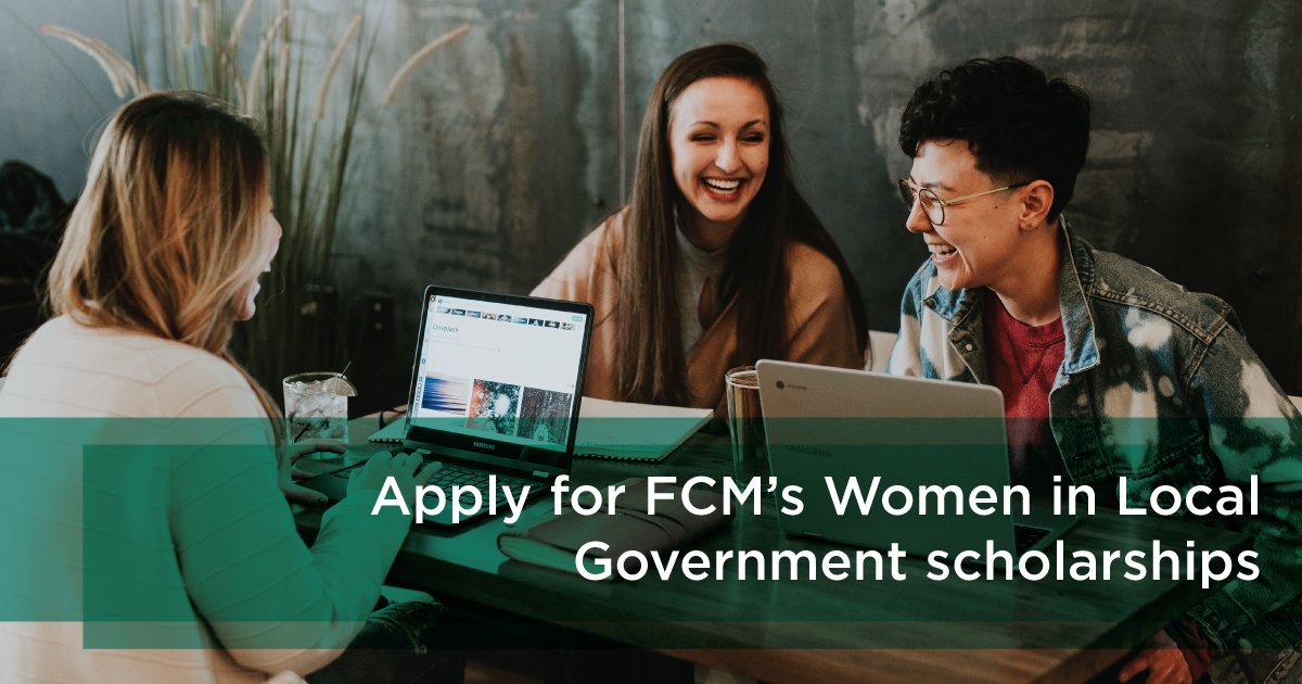 Starting today, FCM is accepting applications for $14,000 in annual scholarships to support students interested by women’s engagement in politics. 📢 Spread the news and encourage someone you know to apply! #WILG fcm.ca/en/about-fcm/a…
