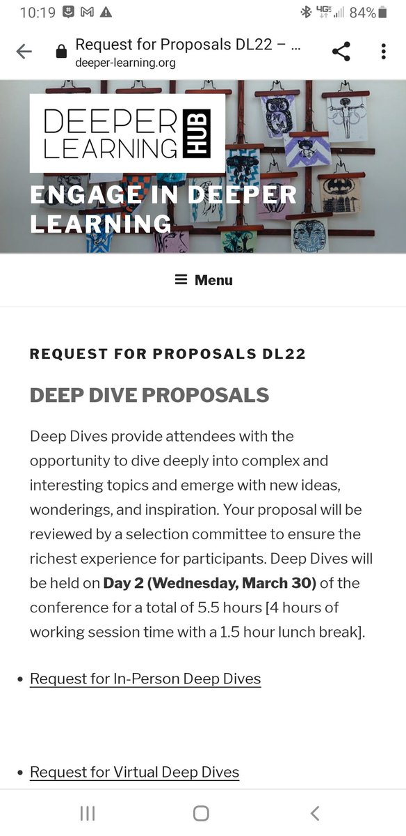 markkabban's tweet photo. High Tech High Graduate School of Education is currently accepting request for proposals for their annual Deeper Learning Conference. https://t.co/OwzPAbH3F2 https://t.co/WEYDlZm3kS