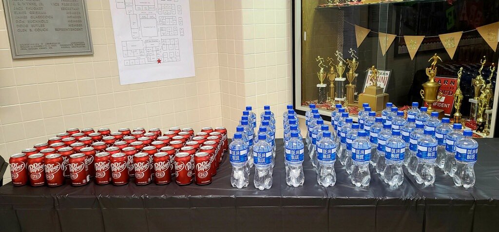 Celebrating our Best Boss/Principal at CCBMS!  Popcorn and Dr. Pepper!  Thanks for all you do, Mrs. Mosty!  <a href="/CCBMS_Braves/">Brandenburg MS</a>