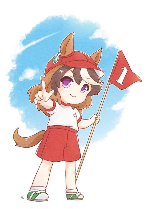 一等賞のルナちゃんと組体操なルナグルブーちゃん 