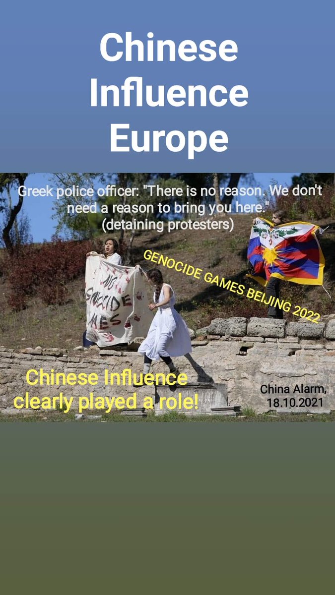 AlarmChina's tweet photo. 🇳🇱 #DutchMedia @NOS @NPONieuws youthjournal reported on the #OlympicCeremony in #Athens today
WITH NOT ONE WORD ABOUT THE #GenocideGames #PROTEST & #ARRESTS... https://t.co/Y3CFbRAxby
