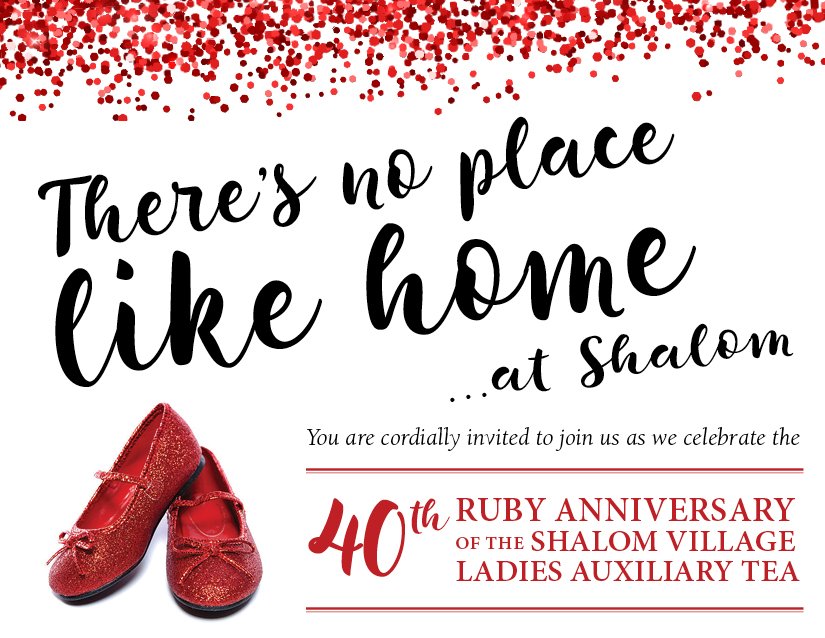 It's not too late to join us for the Ladies Auxiliary Tea, honouring  Rochelle Waxman &amp; Jo-Ann Pomerantz 40 years of volunteerism! conta.cc/2YXVZVv visit ShalomVillage.ca to make your donation.