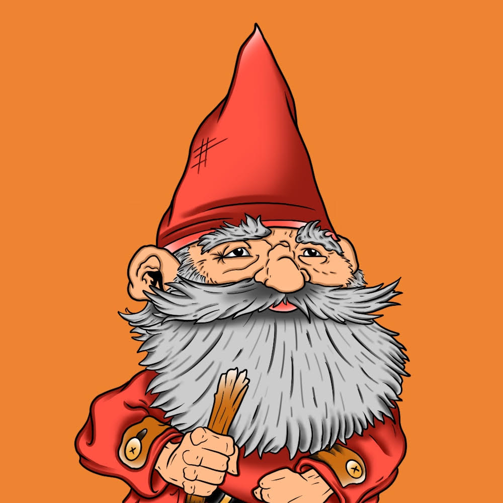 SGnomeSyndicate's tweet photo. First gnome to be spotted (concept art) #NFT #art #digitalart #Crypto #OpenSeaNFT https://t.co/xta7yZlabR