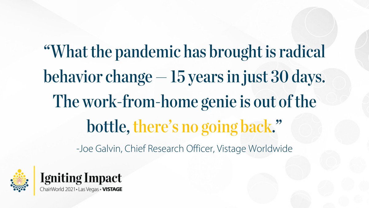 Insights from Vistage Chief Research Officer, Joe Galvin. #ChairWorld2021