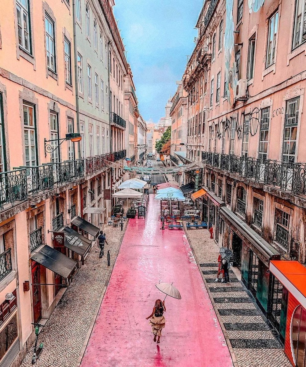 isango's tweet photo. Portugal’s Pink Street in Lisbon 💕🇵🇹
📸 @sylvia.voyages
#weekendvibes #travelmood #thepinkstreet #pinkstreet #pinkstreetlisbon #portugal #lisboa #lisbone #lisboaride #weshareportugal #portugalia #travelislife #girlborntotravel #wearetravelgirls https://t.co/ODg4PUmsSh