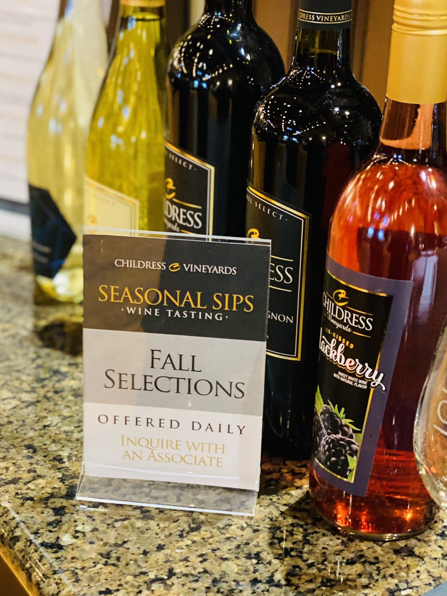 New to wine? We’ve got you covered! Come out and experience one of our Seasonal Sips Tastings. Sip your way through five different wines to determine which wines suit you best. This tasting is for both novice and experienced wine drinkers. Cheers!
#wine #ncwine #childresswines