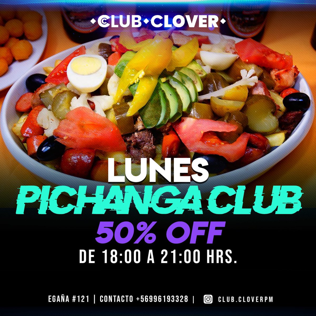 llantini's tweet photo. Club Clover Hoy de $15.990 quedan en $8000 de las 18:00hrs a las 21:00hrs,reserva tu mesa acá 👊 https://t.co/0ViiXppsqb