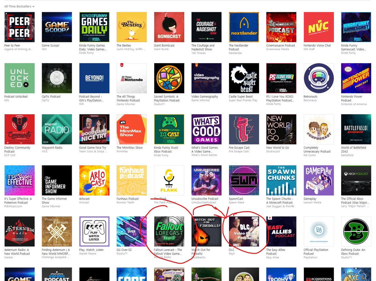 robots_radio's tweet image. Wow. I noticed just now that the @falloutlorecast is on the Apple Podcast best-seller video game page almost next to DLC with @jeffcannata and @spicer, two HUGE inspirations in my podcasting career and a long-time favorite show. Just wow.