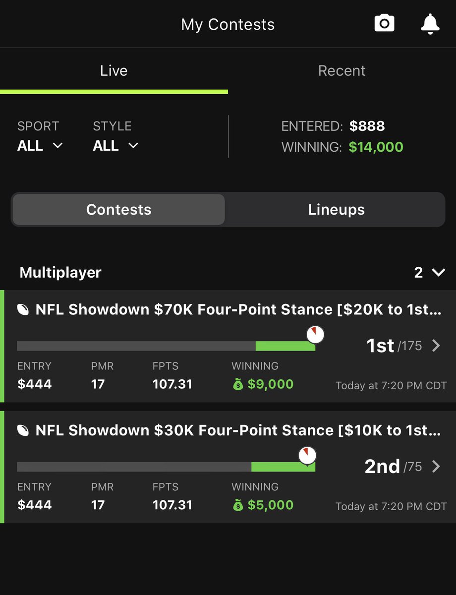 Rod125's tweet image. Another week another BINK @FSi_DFS more NFL SD tonight