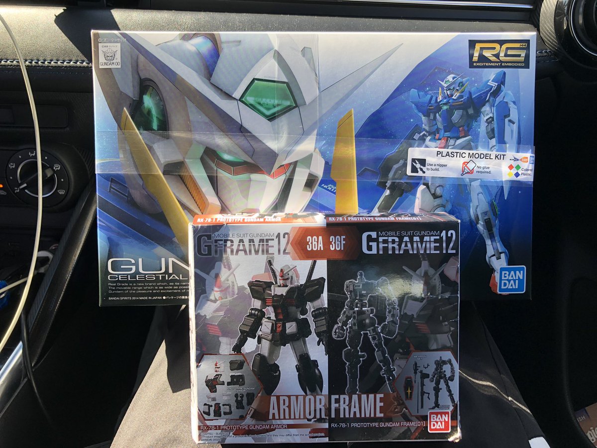 AK90Gundam's tweet photo. More sad now that I know there are no battlogue kits, 4 Targets later… but not empty handed of course. #gundam #gunpla #plamo #SlightL #lilW https://t.co/T5sIZLeG7j