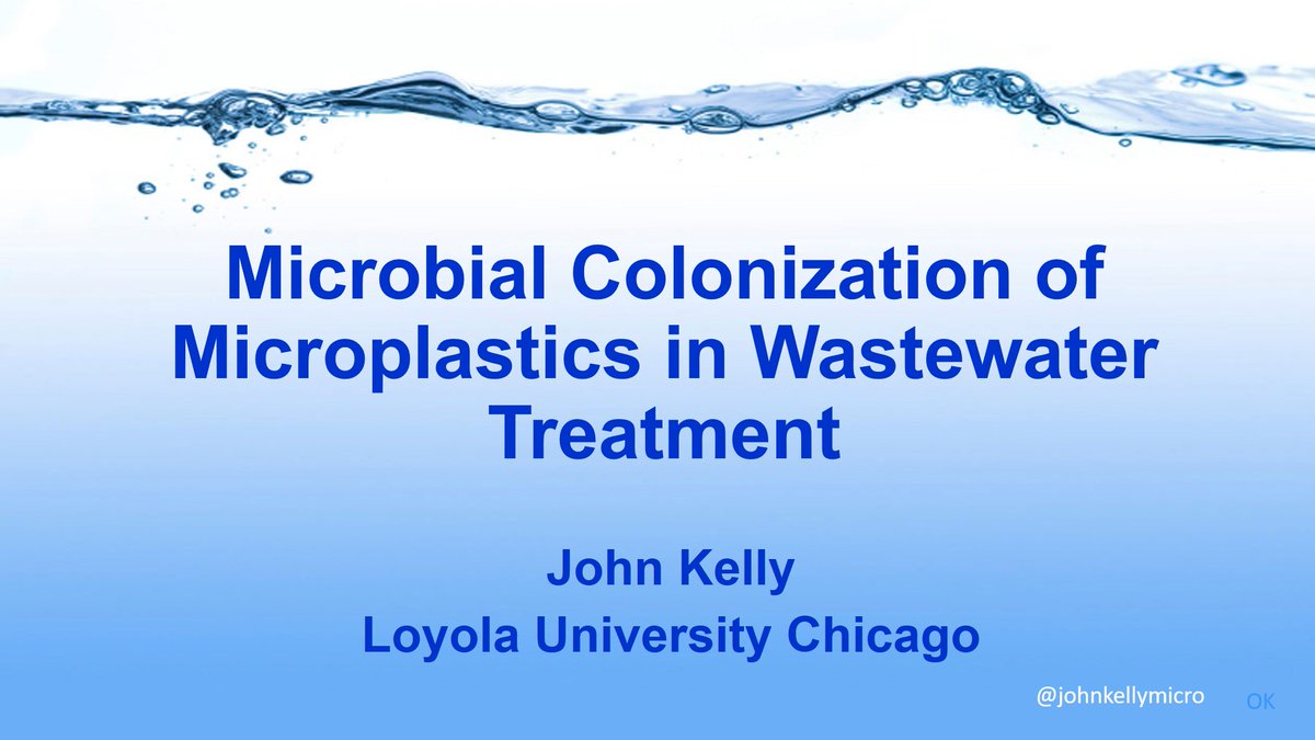 microecolab's tweet photo. John presented a talk on Microbial Colonization of Microplastics in Wastewater Treatment at #WEFTEC21 https://t.co/XAjWcJ6xQG