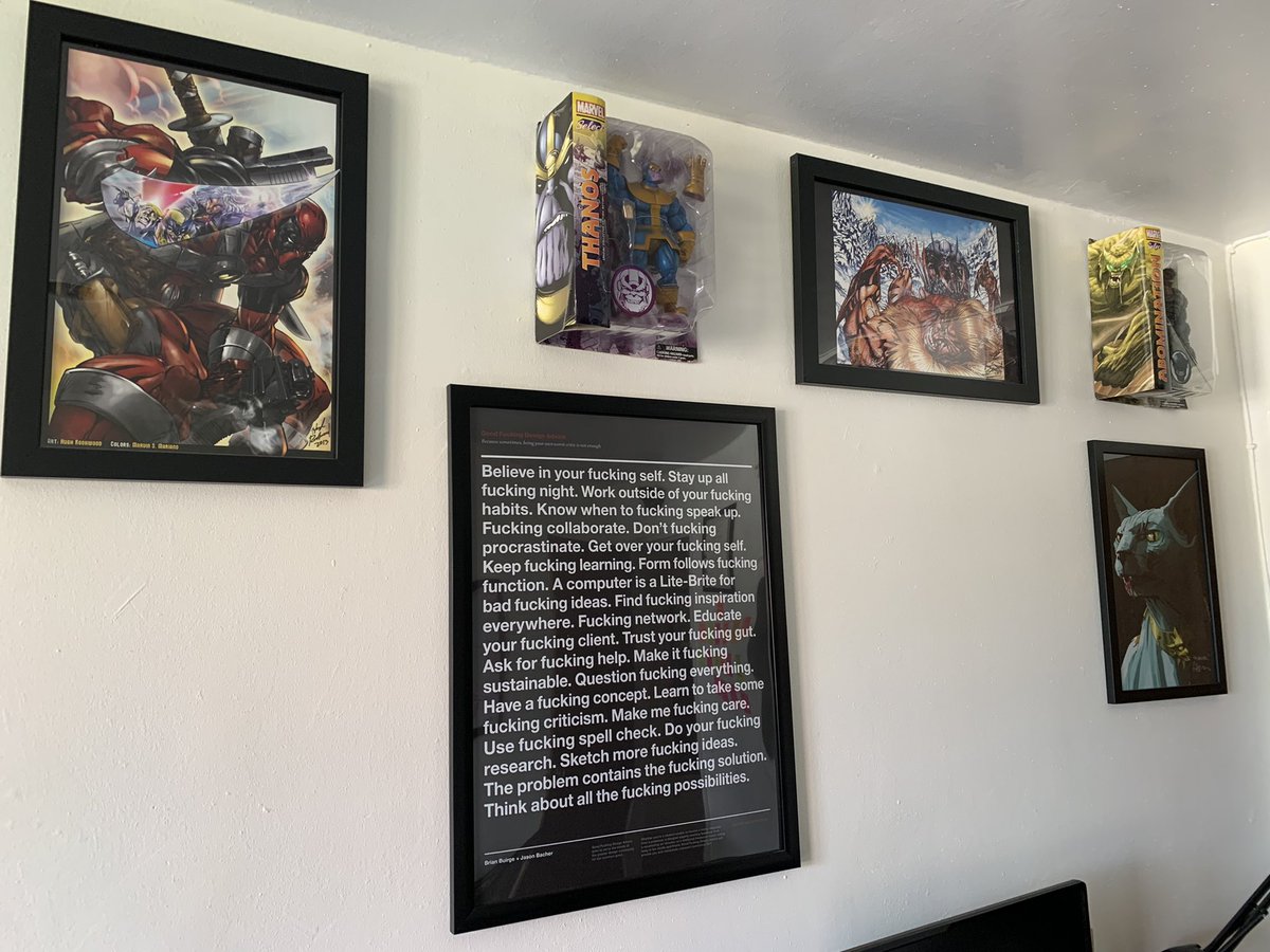 byariaux's tweet photo. Thank you @conniechiiiwa ! Iβll be reading it daily; through the good and bad. It goes well with the other fun things on the wall. π #GoodDesignAdvice #DesignerHomies #EastCoastCrew #DesignInspiration https://t.co/ueayz0HJsR