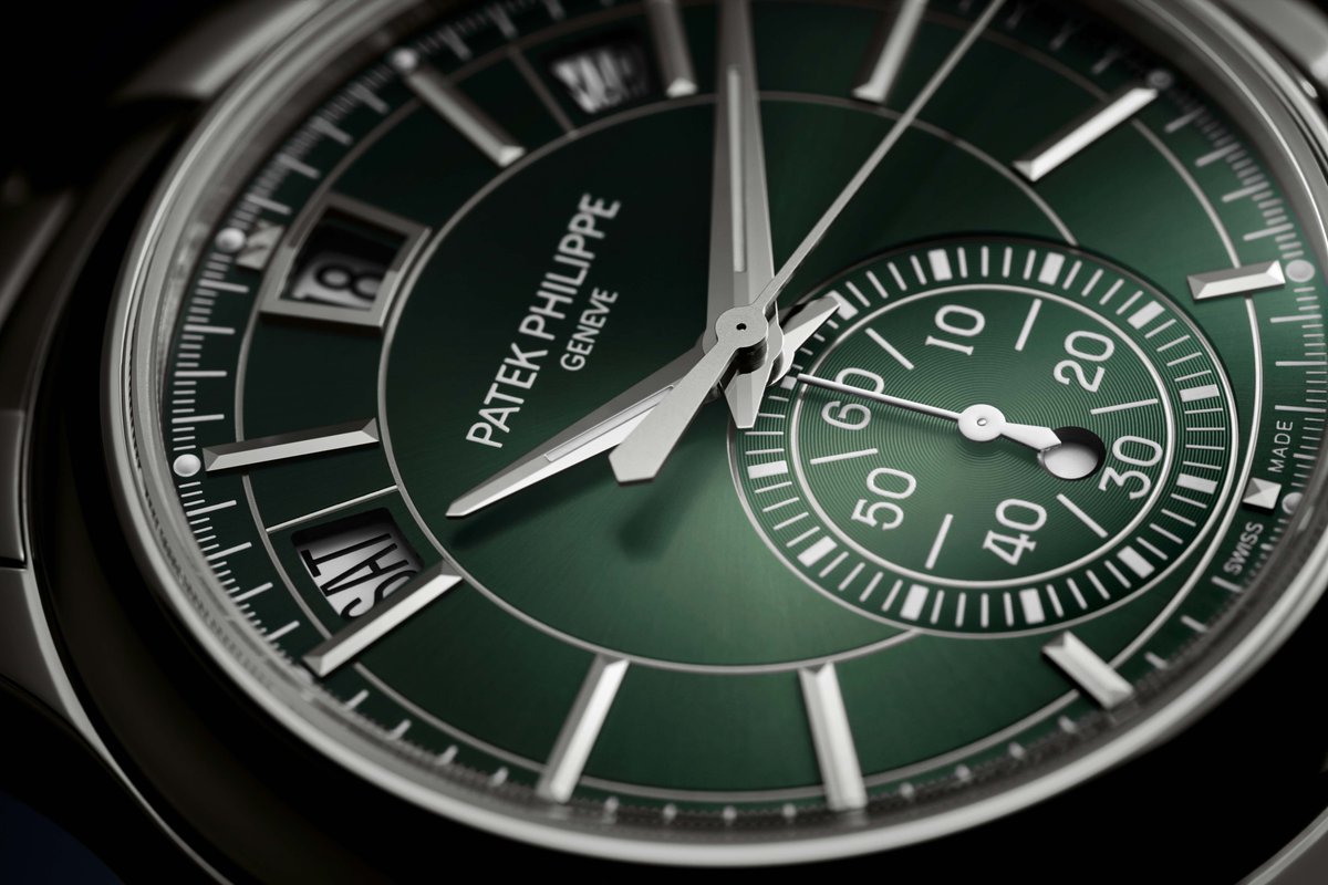 cotedesmontres's tweet photo. #PatekPhilippe #Chronographe #automatique #flyback à #QuantièmeAnnuel référence 5905/1A-001 - Une version résolument sportive en acier avec bracelet intégré et cadran #vertolive « soleil »
@patekphillipe
https://t.co/FVbfscVn19 https://t.co/jdiZgYZ61E