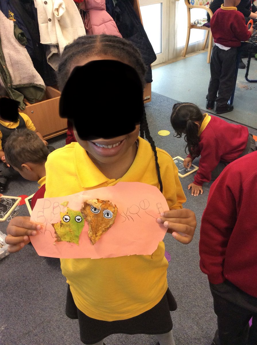 ChantryEYFS's tweet photo. The children were so excited about their autumnal/Halloween themed learning play today! They drew faces for pumpkins, picked up mini beasts from the spiders web and even made leaf pictures from our collections last week! More to be added this weekโฆ. #eyfs #learningplay #autumn https://t.co/vSfMO8BovK