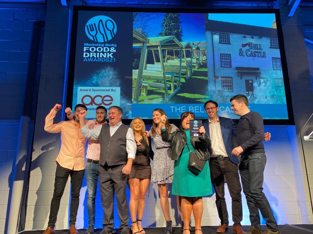 The award for Best Outdoor sponsored by <a href="/ace_sameday/">ACE Sameday Couriers</a> …congratulations to 🎉 THE BELL &amp; CASTLE 🥳