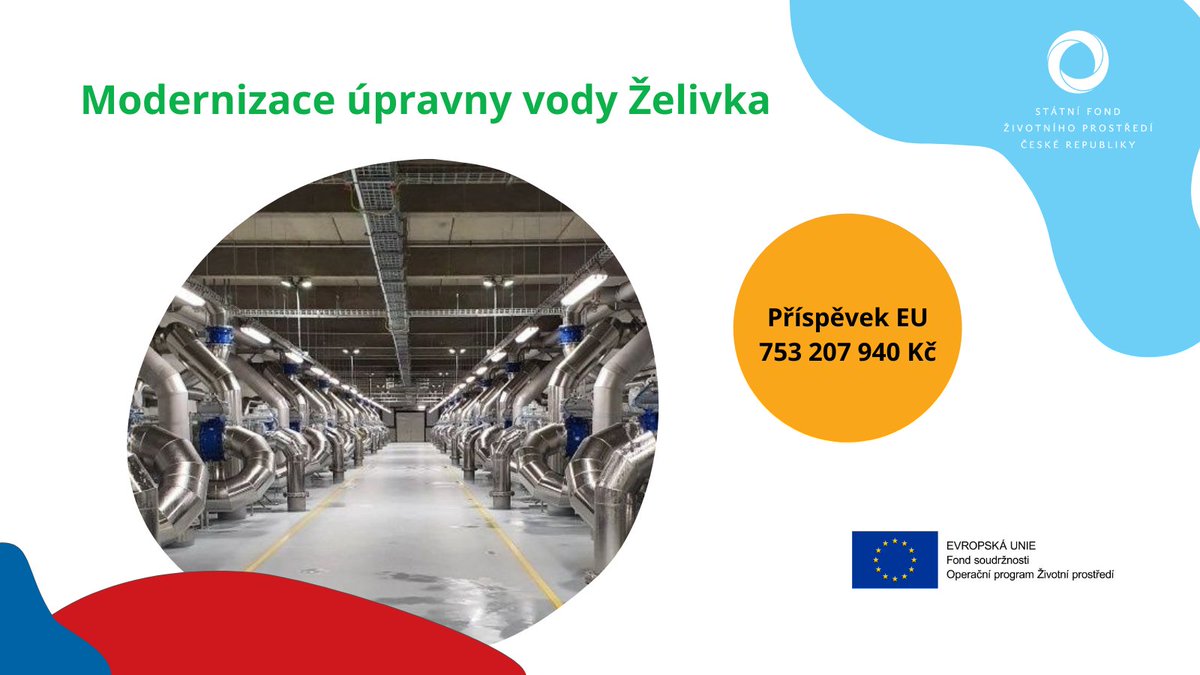 sfzp_cr's tweet photo. Úpravna vody Želivka zásobuje pitnou vodou🚰téměř každého 8. obyvatele ČR. Díky zbrusu nové technologii umí z vody účinně odstranit maximum nežádoucích látek, např. zbytků léčiv. Na modernizaci putovalo přes 753 mil. Kč z #OPŽP #eufonds👍Více na https://t.co/PWnjOIQNKW #cistavoda https://t.co/T8kENaHDnY