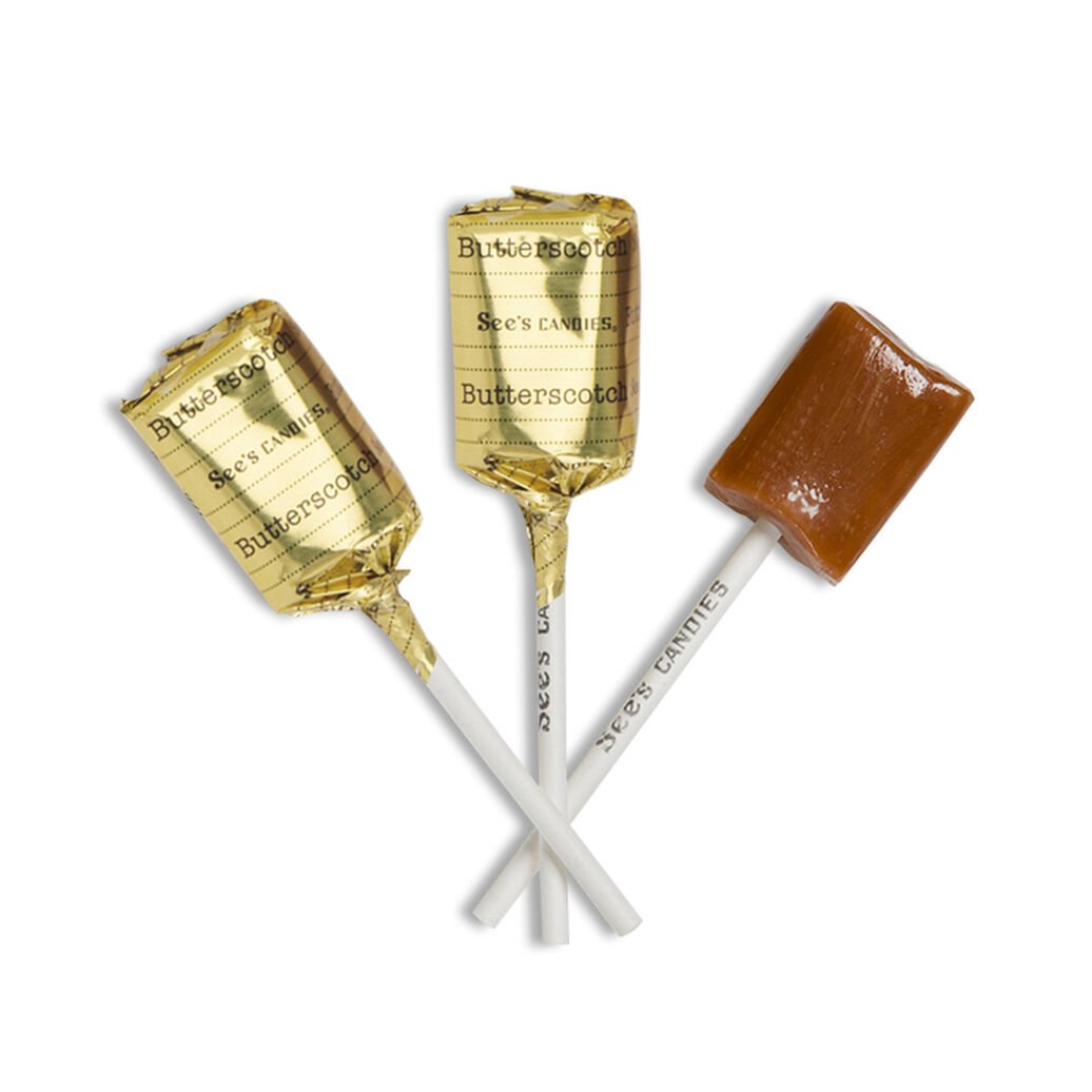 Butterscotch Lollypops
Gourmet candy-on-a-stick and a favorite for kids and adults alike. Made from heavy cream, butter and rich butterscotch
sees.com/birthday-gifts…
