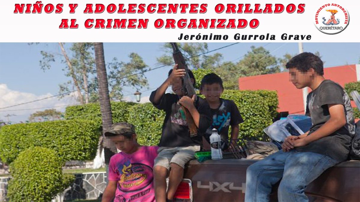 jgurrolag1's tweet photo. Te invito a leer y compartir mi artículo de #Opinión: Niños y adolescentes orillados al crimen organizado.
https://t.co/GuhX4q1JTP https://t.co/gn9iwd83sG