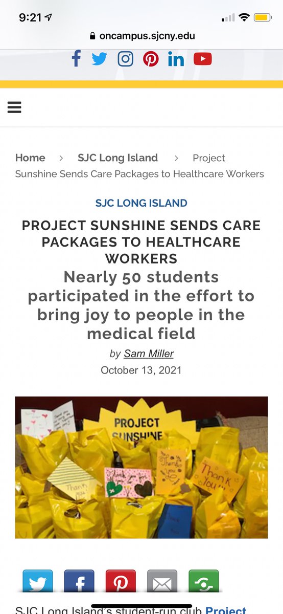 sjli_ps's tweet photo. Thank you to everyone who participated in making care packages for the health care workers!! 

See the attached link or find the link in our bio to read more about the event!! 

https://t.co/tsVc17JmGs

@OnCampusSJCNY @SJCSGA https://t.co/hSqwaJRkmd