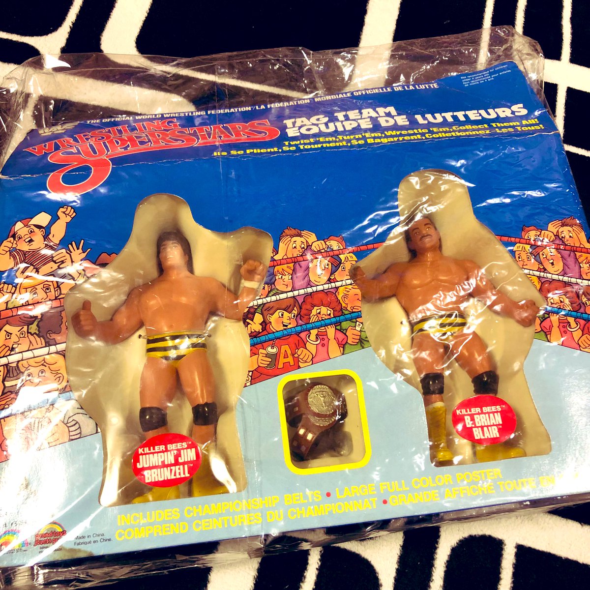 kazgearmania's tweet photo. 🚛#MailDay💨
#WWF #LJN The Killer Bees🐝
#JimBrunzell #BrianBlair #TheKillerBees #WWE #WWFLJN
@Killerbee1B @jumpinjbrunzell @WWE https://t.co/CVoZ5K6ks5