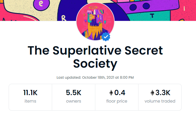 SuperlativeSS's tweet photo. Art really Speaks for its value .. and possibilities are Endless with Superlative Secret Society's NFT

With 5.5k HOLDERS, we should buckle up! Because the sky has no limit 🚀🚀

Credits to @grandedameuk💜for informing us!!! https://t.co/NoI4mj9V1N