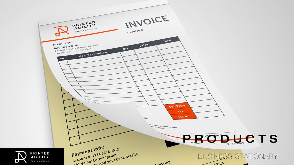 PrintedAgility's tweet photo. We keep businesses looking professional and on brand with our selection on Business Stationary! 📝 This collection is great for all businesses that want to embrace their branding throughout everything they do!

 https://t.co/5TNqWunfgC https://t.co/jlNvrIl7qq