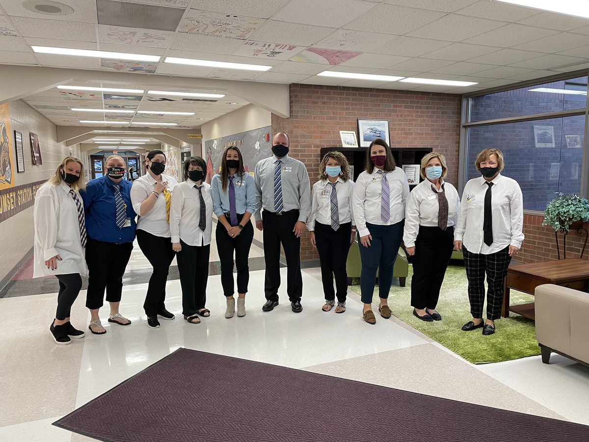 As part of celebrating Boss’s Day, a few #RSStaff members came to school dressed a little different from their normal attire. Thanks for a great day <a href="/RumseyStation/">Rumsey Station Elementary</a>!