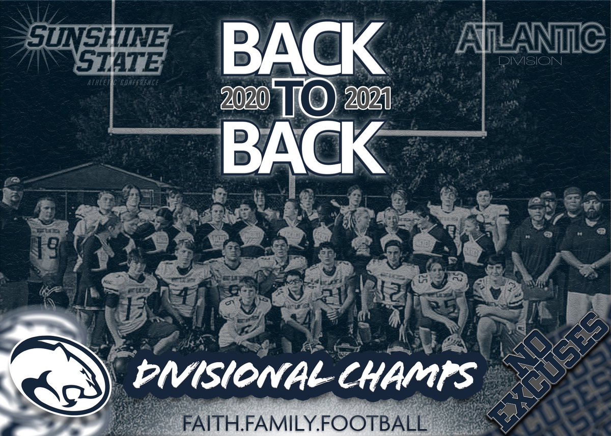 MICFootball's tweet photo. Back to Back Atlantic Division Champs! Not done yet! #fff #noexcuses @MICathletics @SSACFootball @SportsBrevard @321preps @CenFLAPreps @PrepRedzoneFL @FlaHSFootball https://t.co/5FH1ltaVkT