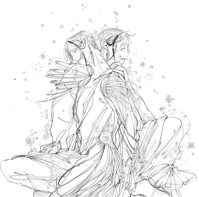 表紙とコメントページも描かせて(書かせて)いただきました〜!透明標本みたいなイメージです。楽しかった〜! 