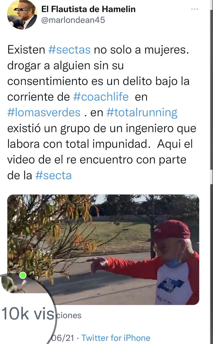 marlondean45's tweet photo. #10K Visualizaciones. Creadores de contenido #runner, conozcan miembros de #secta s de #coachingcoercitivo o llamados #tedecalzon están introducidos en sus grupos de #runners @MaratonCDMX @angiemoyam @soymaratonista #CuidarteEsCuidarnos @pan_edomex @PAN_Naucalpan #alerta https://t.co/1afMLIkJLe