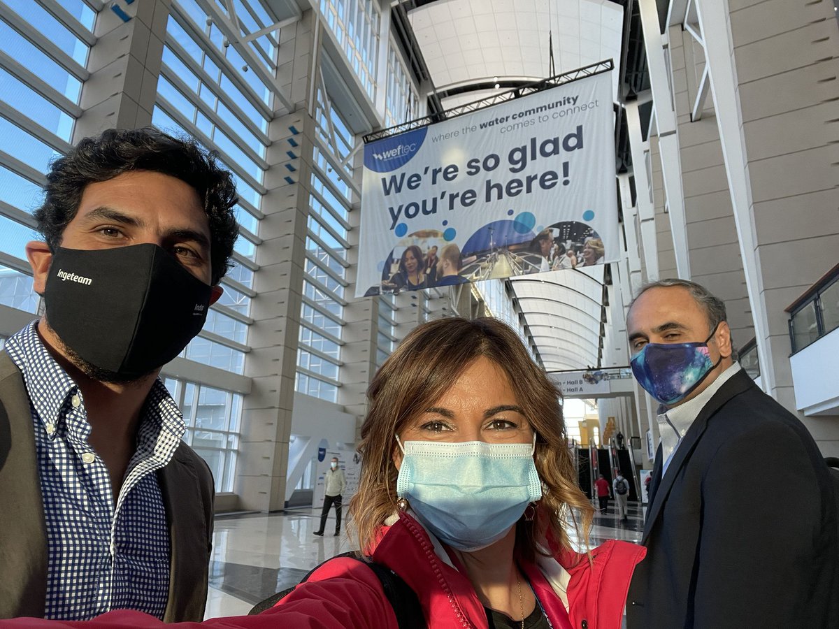 ELENNARODRIGUEZ's tweet image. Finally at #weftec2021 and we are so glad to be here. So happy to see in person the people we have been talking and working remotely more than a year. 
💧 Water people is really the best people. 🤙🏽🤙🏽

#Indar #Ingeteam @Indar_Ingeteam
