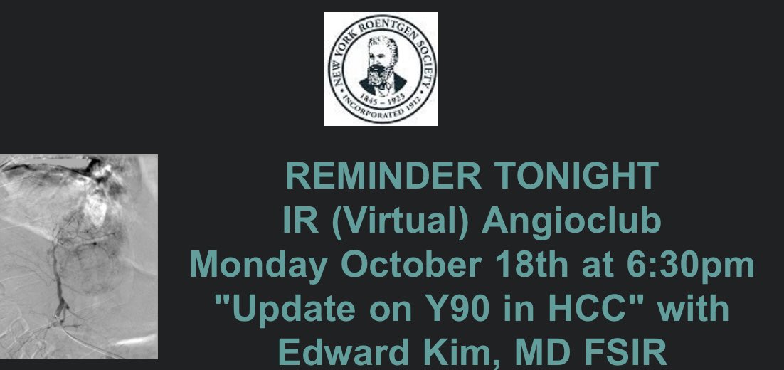 See you tonight at our virtual angioclub! Please check emails for access information or DM us.