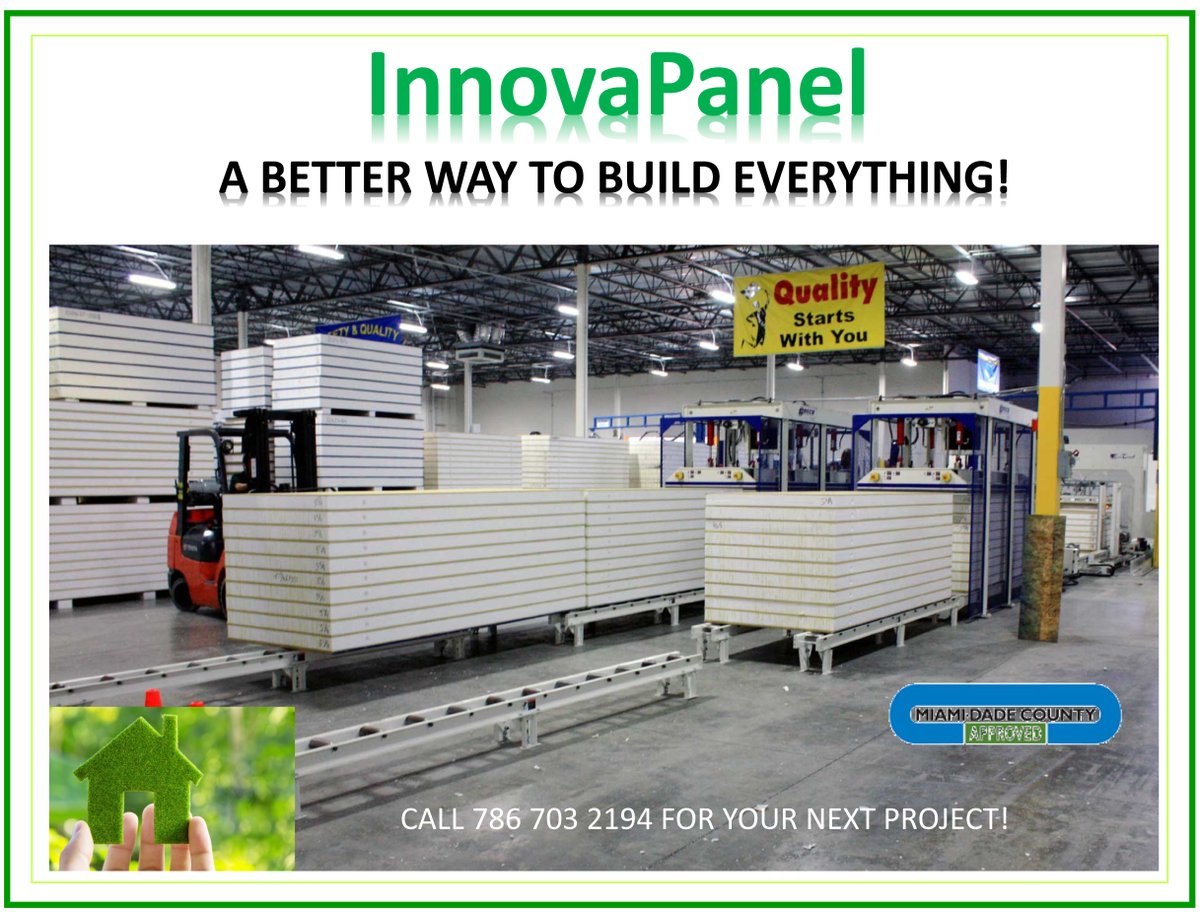 InnovaPanel's tweet photo. #Energyefficient load-bearing #InnovaPanels for your next #netzero project. Certified #greenbuilding, #hurricane rated +200 mph. #buildingmaterials #construction #newhomes #builders #Architecture https://t.co/W2Dl6acjpT