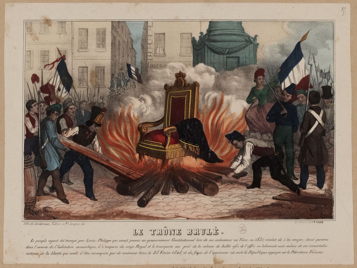 Rebelote ! 🔁
En 1848, <a href="/Paris/">Paris</a> se soulève à nouveau et la Deuxième République est proclamée au pied de la #ColonneDeJuillet. Les corps de 196 insurgés y sont inhumés, non loin de leurs illustres prédécesseurs.