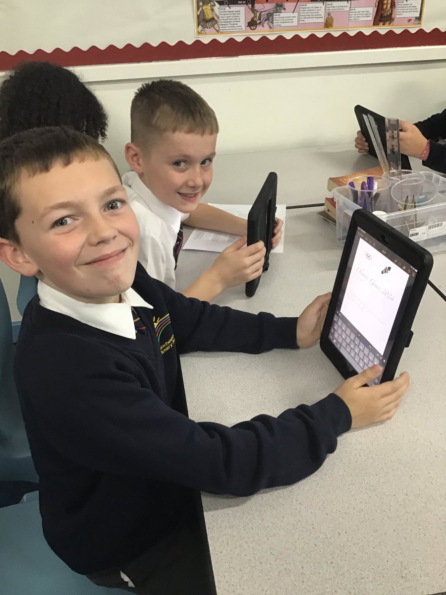 MRPAyear5b's tweet image. Creating Olympic athlete recruitment flyers linked to computing and Ancient Greece topic. We’re buzzing!! @mrpacomputing
