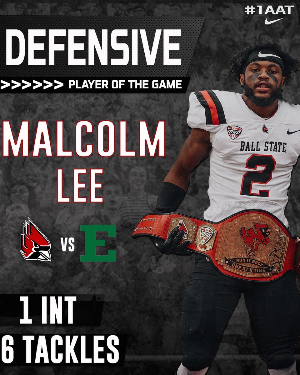BallStateFB's tweet image. Congratulations to the Players of the Game vs EMU! 

Offense: The Offensive Line
Defense: Malcolm Lee
Special Teams: Hassan Littles
Scout Team: Joey Stemler, Brady Hunt, Charlie Ely

#1AAT | #TrueCardinal