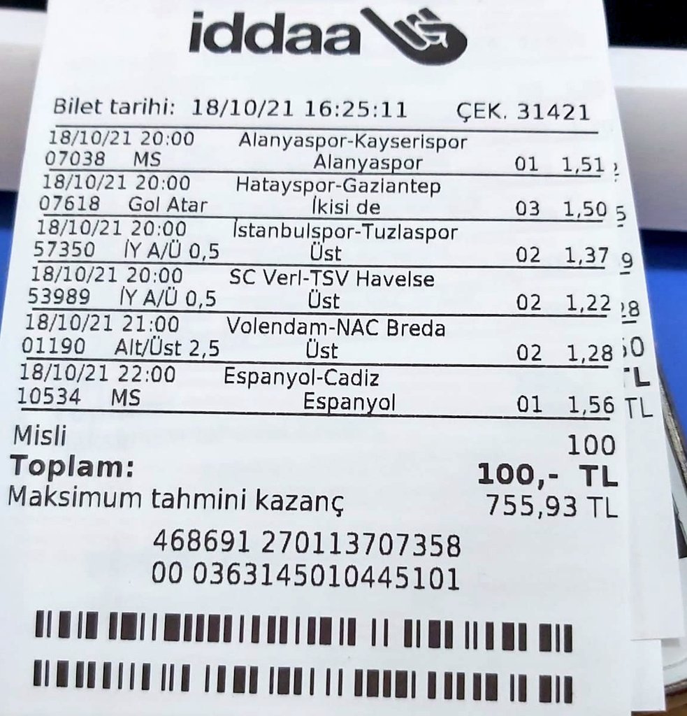 TahmineXtra's tweet photo. Öyle 80-100 bilmem kaç oran değil!7 küsür oran  yeter...

#iddaa #tahmineXtra #MisliKupon #StadyumGazetesi https://t.co/CeuGkMnEEd